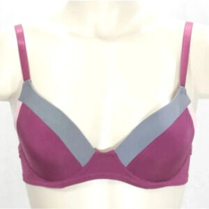 Metaphor Colorblock Demi Underwire Bra 34B Berry NEW WITH TAGS  New with Tags